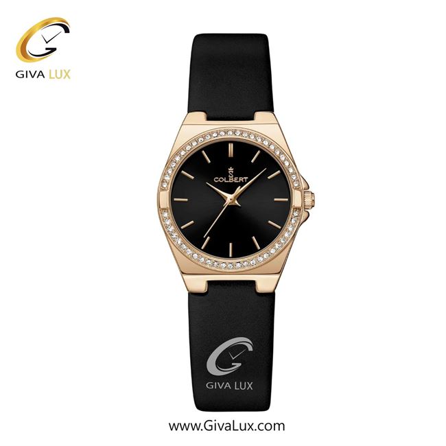 ساعت مچی اورجینال زنانه کلبرت COLBERT رزگلد | مشکی| مشکی| کد رفرنس 0330L