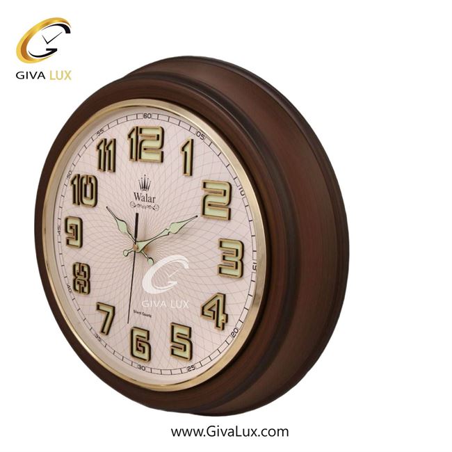 ساعت دیواری اورجینال والار PVC قهوه ای| کد رفرنس 330
