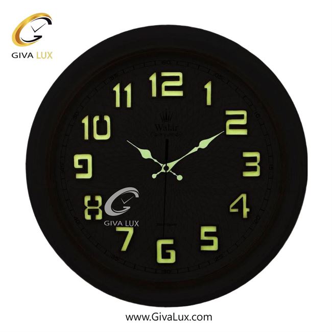 ساعت دیواری اورجینال والار PVC مشکی| کد رفرنس 330
