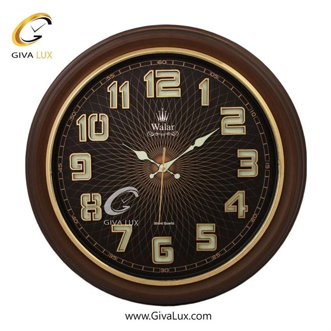 ساعت دیواری اورجینال والار PVC قهوه ای| کد رفرنس 330