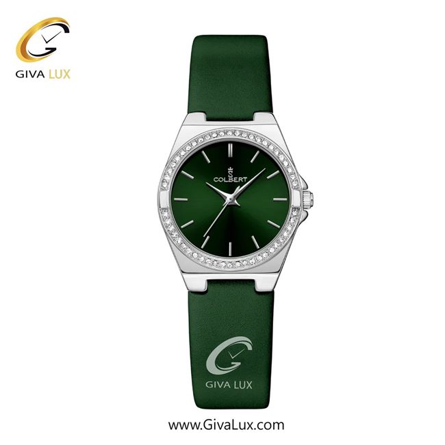 ساعت مچی اورجینال زنانه کلبرت COLBERT نقره ای | سبز یشمی تیره| سبز یشمی تیره| کد رفرنس 0330L