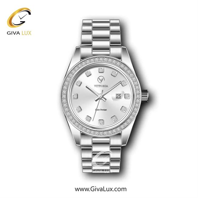 ساعت مچی اورجینال زنانه ویتوریا | Vittoria نقره ای | نقره ای| نقره ای| کد رفرنس VT3301