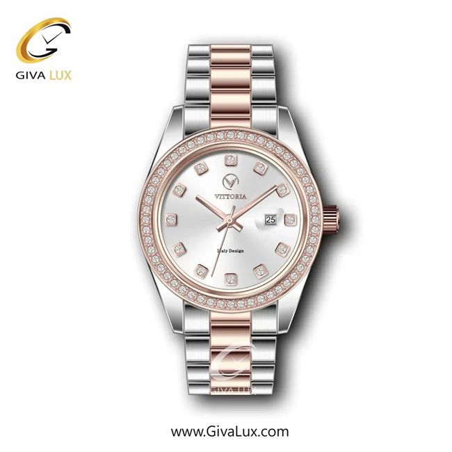 ساعت مچی اورجینال زنانه ویتوریا | Vittoria نقره ای-رزگلد | نقره ای-رزگلد| نقره ای| کد رفرنس VT3301