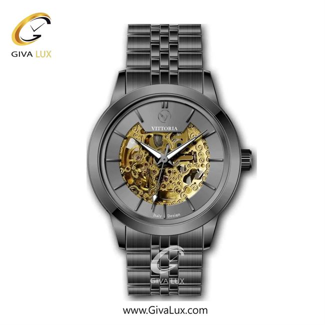 ساعت مچی اورجینال مردانه ویتوریا | Vittoria تیتانیوم | تیتانیوم(زغالی)| دودی|تیتانیوم| کد رفرنس VT3316