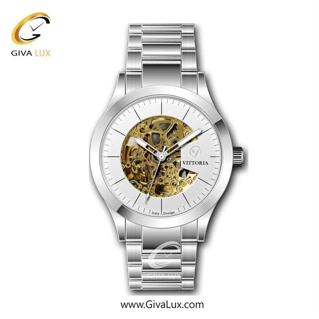ساعت مچی اورجینال مردانه ویتوریا | Vittoria نقره ای | نقره ای| نقره ای| کد رفرنس VT3317