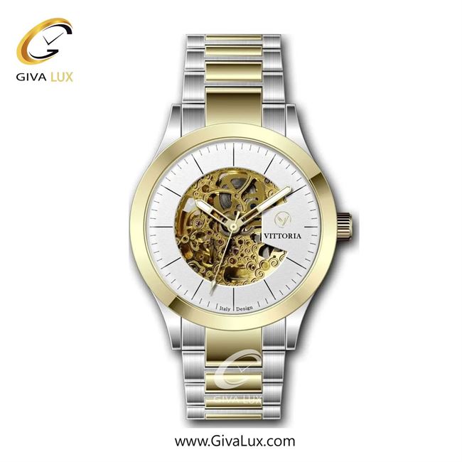 ساعت مچی اورجینال مردانه ویتوریا | Vittoria طلایی | طلایی-نقره ای| نقره ای| کد رفرنس VT3317