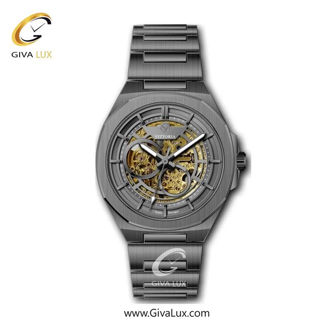 ساعت مچی اورجینال مردانه ویتوریا | Vittoria تیتانیوم | تیتانیوم(زغالی)| دودی|تیتانیوم| کد رفرنس VT3318