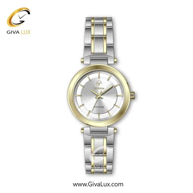 ساعت مچی اورجینال زنانه ویتوریا | Vittoria طلایی | نقره ای-طلایی| نقره ای| کد رفرنس VT3319