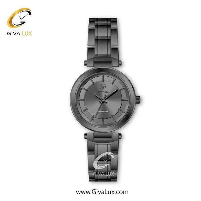 ساعت مچی اورجینال زنانه ویتوریا | Vittoria تیتانیوم | تیتانیوم(زغالی)| دودی|تیتانیوم| کد رفرنس VT3319
