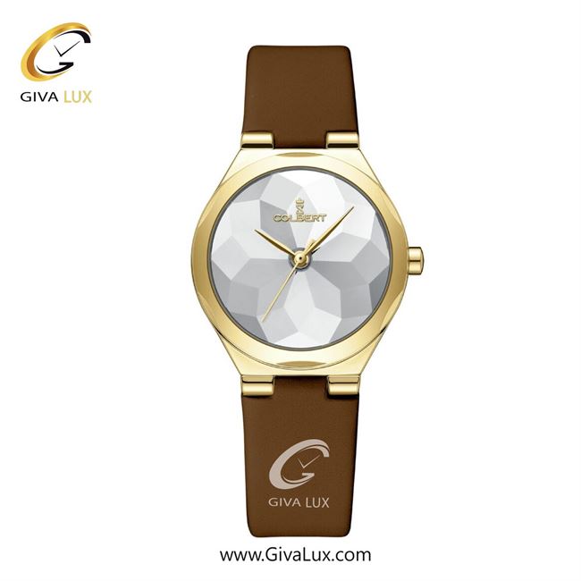 ساعت مچی اورجینال زنانه کلبرت COLBERT طلایی | قهوه ای| نقره ای| کد رفرنس 0332L
