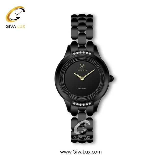 ساعت مچی اورجینال زنانه ویتوریا | Vittoria مشکی | مشکی| مشکی| کد رفرنس VT3320