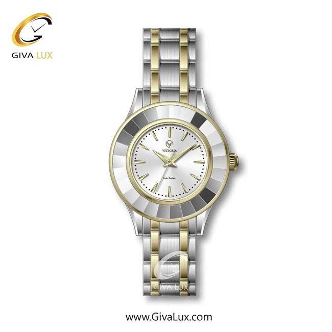 ساعت مچی اورجینال زنانه ویتوریا | Vittoria طلایی-نقره ای | طلایی-نقره ای| نقره ای| کد رفرنس VT3321