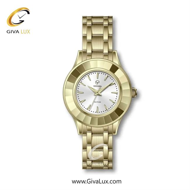 ساعت مچی اورجینال زنانه ویتوریا | Vittoria طلایی | طلایی| نقره ای| کد رفرنس VT3321