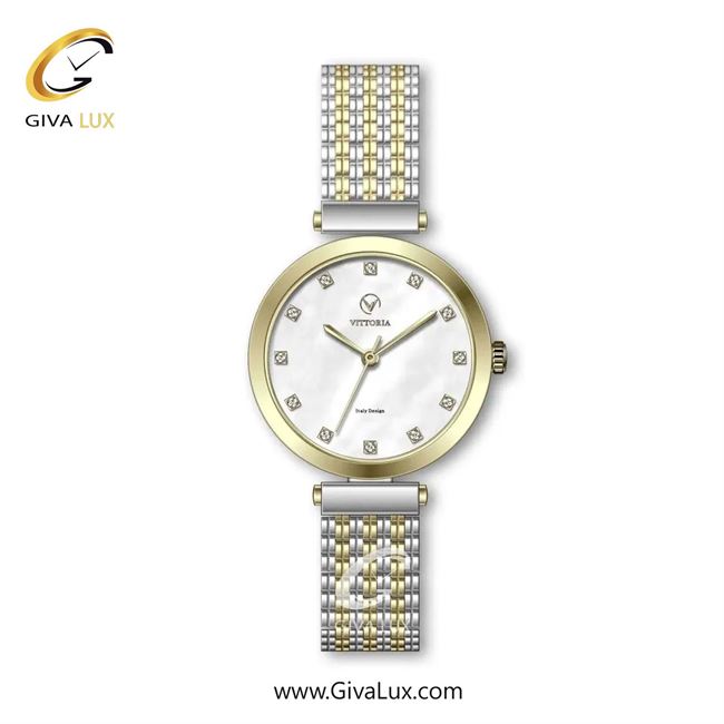 ساعت مچی اورجینال زنانه ویتوریا | Vittoria طلایی | طلایی-نقره ای| نقره ای| کد رفرنس VT3322