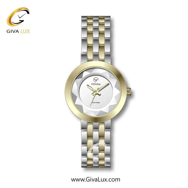 ساعت مچی اورجینال زنانه ویتوریا | Vittoria طلایی | نقره ای-طلایی| نقره ای| کد رفرنس VT3324
