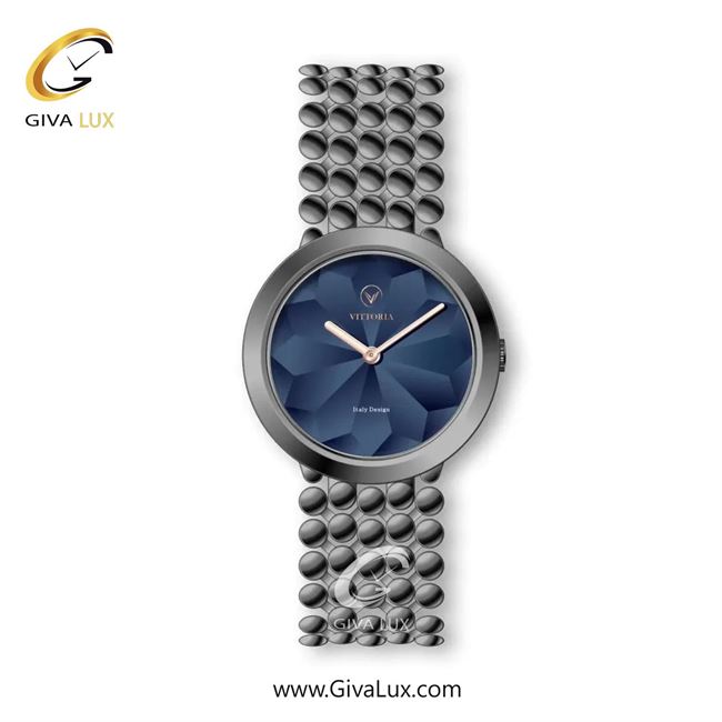 ساعت مچی اورجینال زنانه ویتوریا | Vittoria تیتانیوم | تیتانیوم(زغالی)| سرمه ای| کد رفرنس VT3326