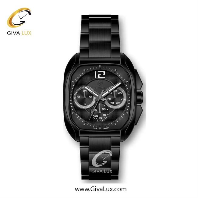 ساعت مچی اورجینال مردانه ویتوریا | Vittoria سه موتوره فول تایم مشکی | مشکی| مشکی| کد رفرنس VT3331