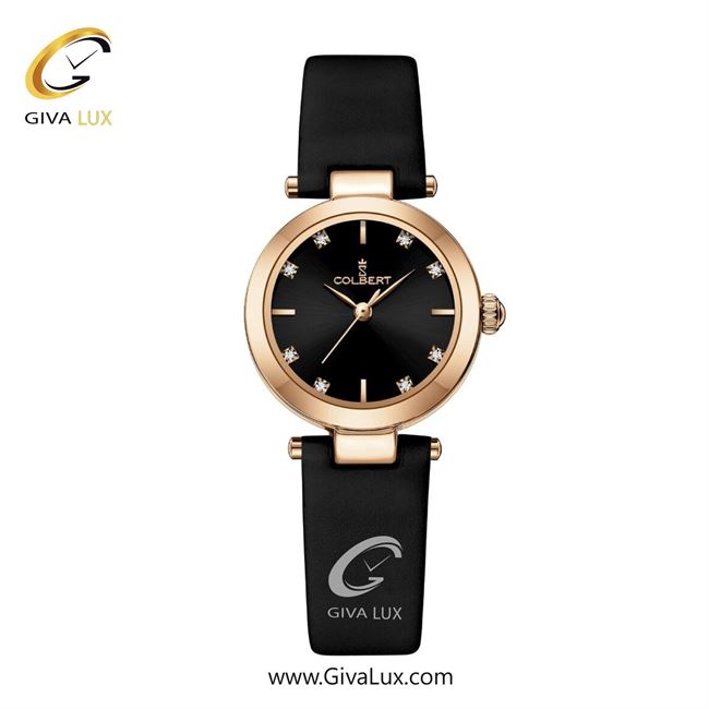 ساعت مچی اورجینال زنانه کلبرت COLBERT رزگلد | مشکی| مشکی| کد رفرنس 0334L