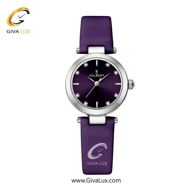 ساعت مچی اورجینال زنانه کلبرت COLBERT نقره ای | بنفش| بنفش| کد رفرنس 0334L