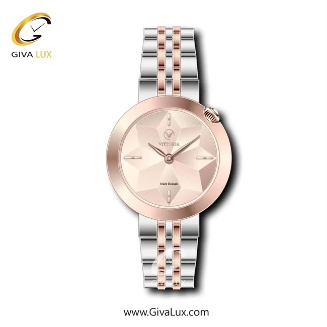 ساعت مچی اورجینال زنانه ویتوریا | Vittoria رزگلد | رزگلد-نقره ای| رزگلد| کد رفرنس VT3341