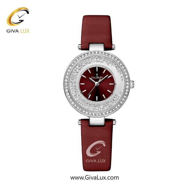 ساعت مچی اورجینال زنانه کلبرت COLBERT نقره ای | زرشکی| زرشکی| کد رفرنس 0335L