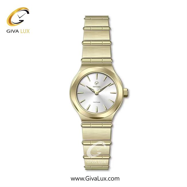 ساعت مچی اورجینال زنانه ویتوریا | Vittoria طلایی | طلایی| نقره ای| کد رفرنس VT3364