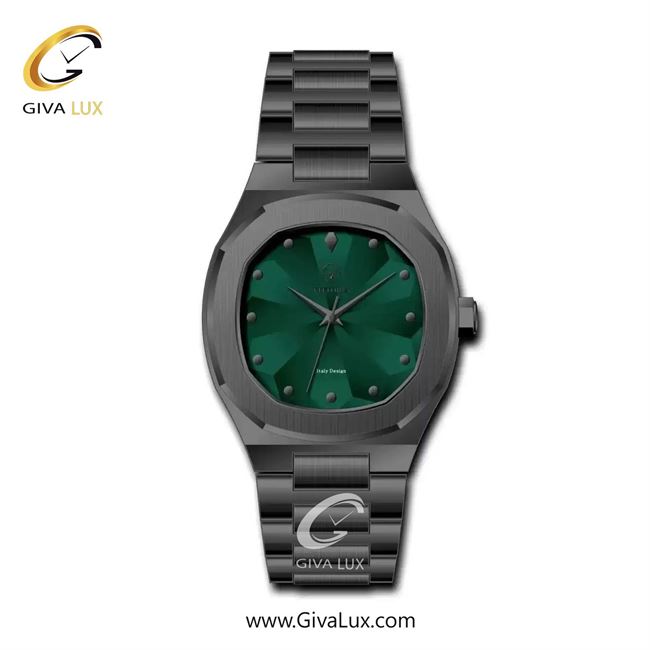 ساعت مچی اورجینال مردانه ویتوریا | Vittoria تیتانیوم | تیتانیوم(زغالی)| سبز یشمی تیره| کد رفرنس VT3367G