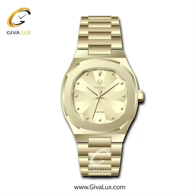 ساعت مچی اورجینال مردانه ویتوریا | Vittoria طلایی | طلایی| طلایی| کد رفرنس VT3367G