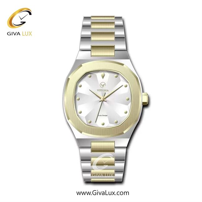 ساعت مچی اورجینال مردانه ویتوریا | Vittoria طلایی | نقره ای-طلایی| نقره ای| کد رفرنس VT3367G