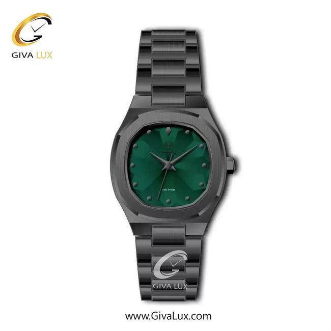 ساعت مچی اورجینال زنانه ویتوریا | Vittoria تیتانیوم | تیتانیوم(زغالی)| سبز یشمی تیره| کد رفرنس VT3367L