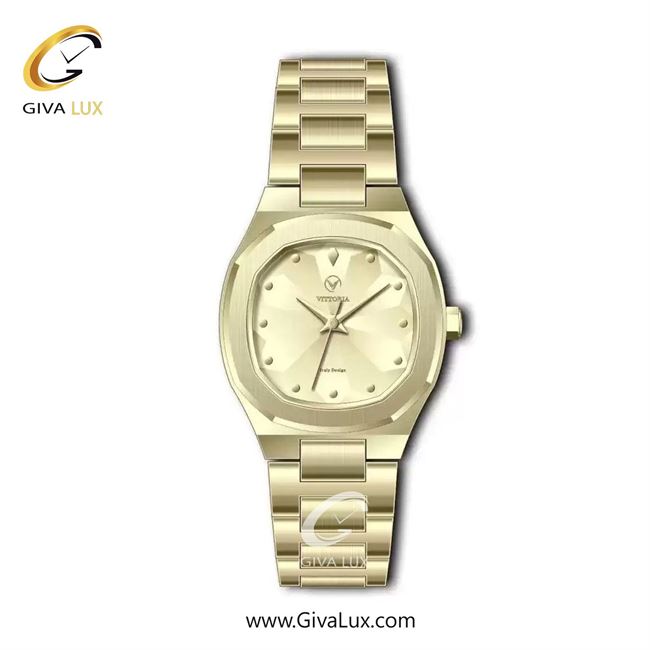 ساعت مچی اورجینال زنانه ویتوریا | Vittoria طلایی | طلایی| طلایی| کد رفرنس VT3367L