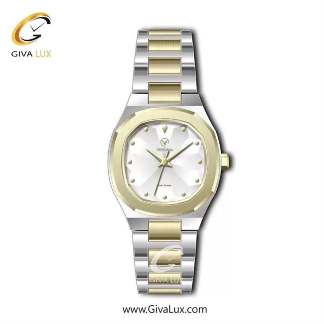 ساعت مچی اورجینال زنانه ویتوریا | Vittoria طلایی | طلایی-نقره ای| نقره ای| کد رفرنس VT3367L