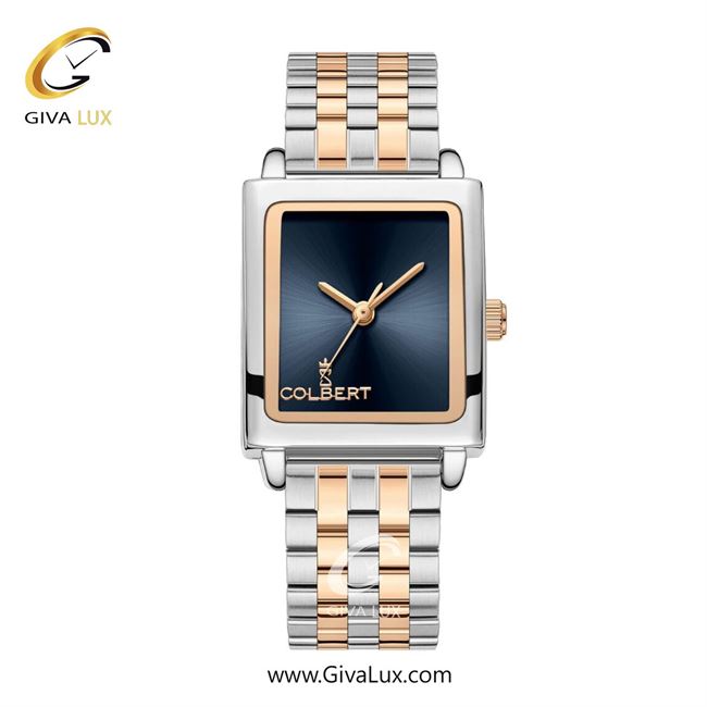 ساعت مچی اورجینال زنانه کلبرت COLBERT رزگلد-نقره ای | رزگلد-نقره ای| سرمه ای| کد رفرنس 0337L