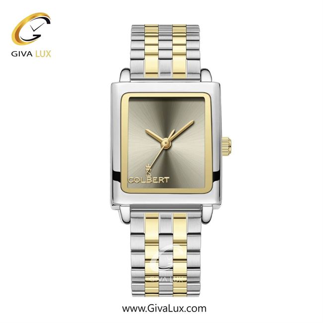 ساعت مچی اورجینال زنانه کلبرت COLBERT طلایی-نقره ای | طلایی-نقره ای| خاکی| کد رفرنس 0337L