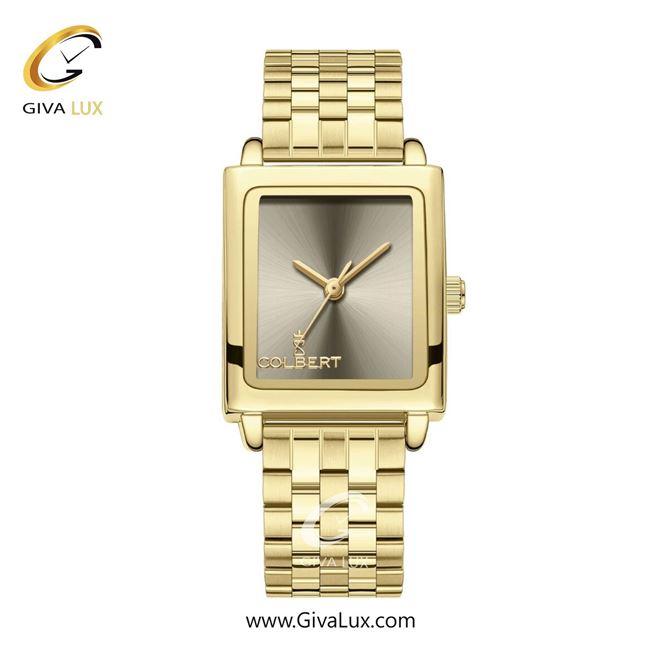ساعت مچی اورجینال زنانه کلبرت COLBERT طلایی | طلایی| خاکی| کد رفرنس 0337L