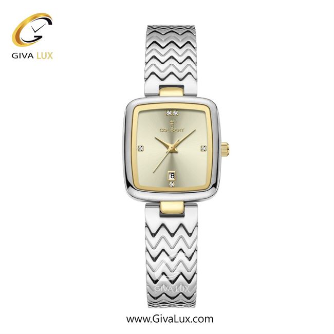 ساعت مچی اورجینال زنانه کلبرت COLBERT طلایی-نقره ای | نقره ای| سبز خاکستری| کد رفرنس 0338L