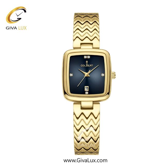 ساعت مچی اورجینال زنانه کلبرت COLBERT طلایی | طلایی| سرمه ای| کد رفرنس 0338L