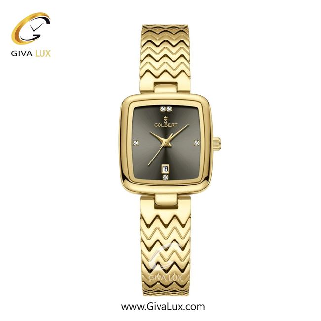 ساعت مچی اورجینال زنانه کلبرت COLBERT طلایی | طلایی| دودی|تیتانیوم| کد رفرنس 0338L
