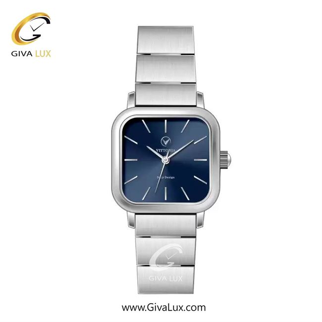 ساعت مچی اورجینال زنانه ویتوریا | Vittoria نقره ای | نقره ای| سرمه ای| کد رفرنس VT3386