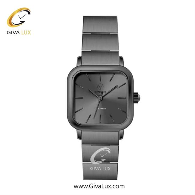 ساعت مچی اورجینال زنانه ویتوریا | Vittoria تیتانیوم | تیتانیوم(زغالی)| دودی|تیتانیوم| کد رفرنس VT3386