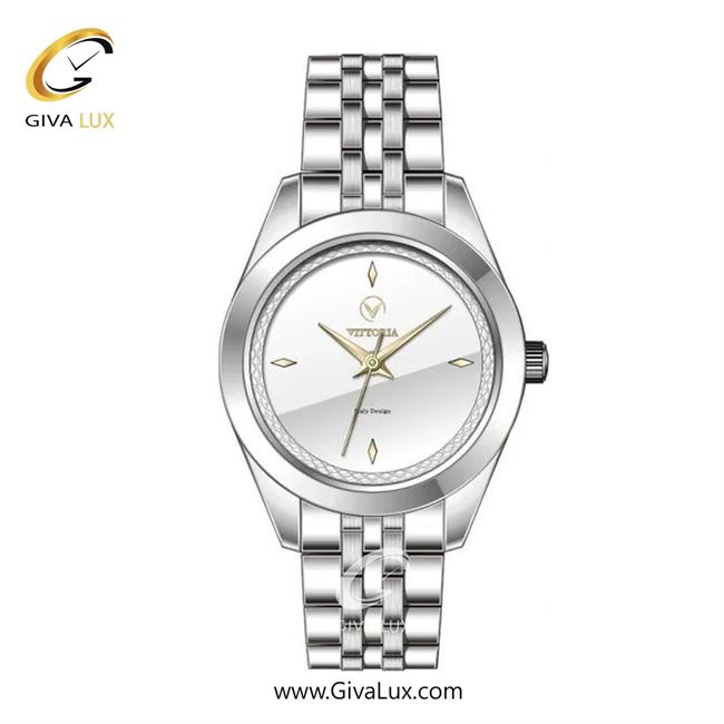 ساعت مچی اورجینال زنانه ویتوریا | Vittoria نقره ای | نقره ای| نقره ای| کد رفرنس VT3387
