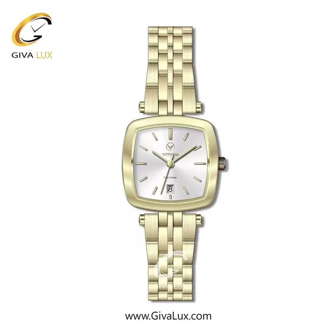 ساعت مچی اورجینال زنانه ویتوریا | Vittoria طلایی | طلایی| نقره ای| کد رفرنس VT3393