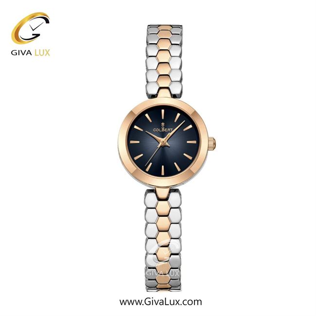 ساعت مچی اورجینال زنانه کلبرت COLBERT رزگلد | نقره ای-رزگلد| سرمه ای| کد رفرنس  0340L