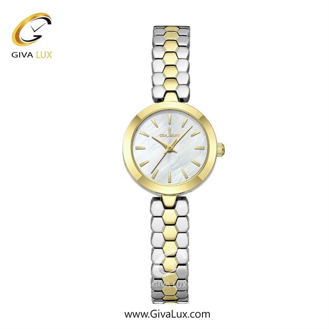 ساعت مچی اورجینال زنانه کلبرت COLBERT طلایی | نقره ای-طلایی| سفید صدفی| کد رفرنس  0340L