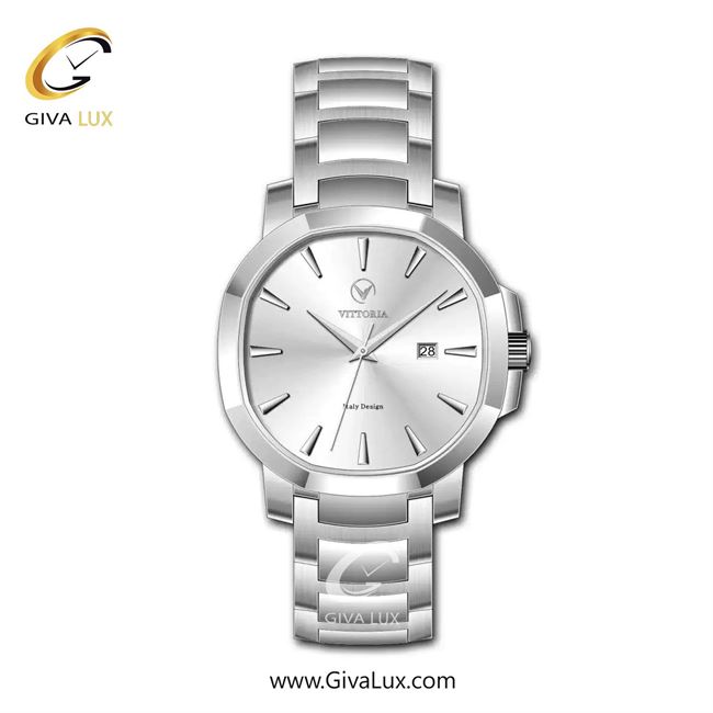 ساعت مچی اورجینال مردانه ویتوریا | Vittoria نقره ای | نقره ای| نقره ای| کد رفرنس VT3402G