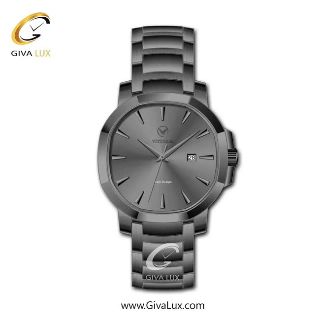 ساعت مچی اورجینال مردانه ویتوریا | Vittoria تیتانیوم | تیتانیوم(زغالی)| دودی|تیتانیوم| کد رفرنس VT3402G