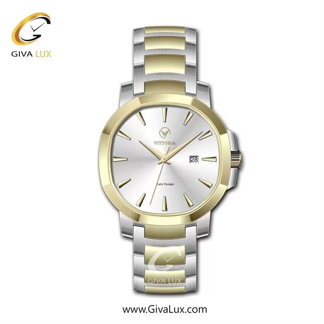ساعت مچی اورجینال مردانه ویتوریا | Vittoria طلایی | طلایی-نقره ای| نقره ای| کد رفرنس VT3402G