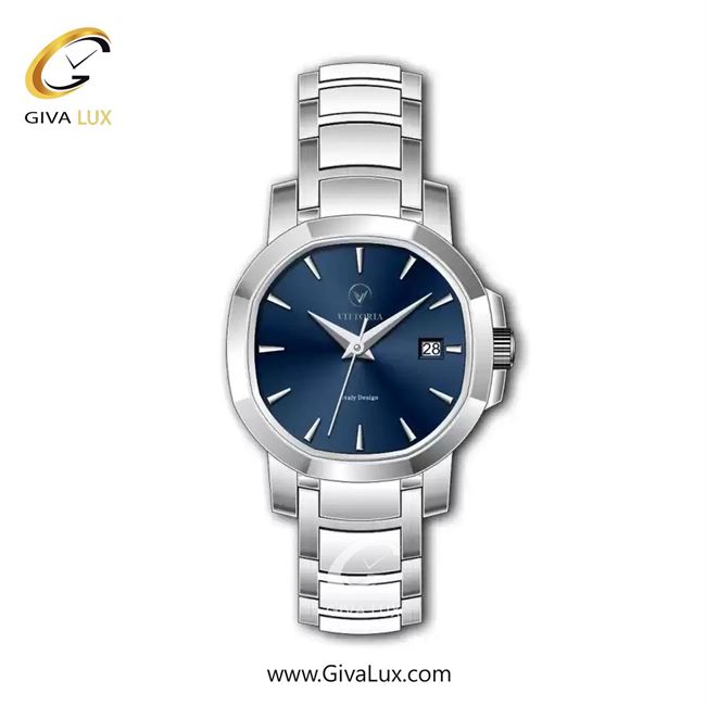 ساعت مچی اورجینال زنانه ویتوریا | Vittoria نقره ای | نقره ای| سرمه ای| کد رفرنس VT3402L