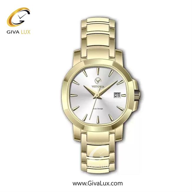 ساعت مچی اورجینال زنانه ویتوریا | Vittoria طلایی | طلایی| نقره ای| کد رفرنس VT3402L