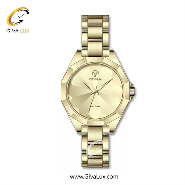 ساعت مچی اورجینال زنانه ویتوریا | Vittoria طلایی | طلایی| طلایی| کد رفرنس VT3405